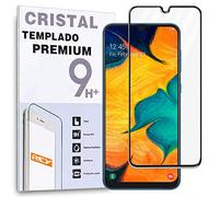REY Protector de Pantalla 3D para Samsung Galaxy A50 - A30 - A20 - A50s - A30s, Negro, Premium, Protección Completa, 3D / 4D / 5D