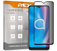 REY Protector de Pantalla Antiespía para ALCATEL 3L 2020-1S 2020, Cristal Vidrio Templado Premium