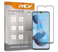 REY Protector de Pantalla Curvo para CUBOT A10 - A1, Negro, Cristal Vidrio Templado Premium, 3D / 4D / 5D, Anti Roturas