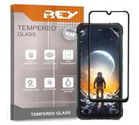 REY Protector de Pantalla Curvo para CUBOT Kingkong Ace 2 - Kingkong Ace 3, Negro, Cristal Vidrio Templado Premium, 3D / 4D / 5D, Anti Roturas