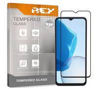 REY Protector de Pantalla Curvo para DOOGEE N55 - N55 Plus - N55 Pro, Negro, Cristal Vidrio Templado Premium, 3D / 4D / 5D, Anti Roturas