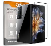 REY Protector de Pantalla Curvo para Honor Magic V2, Negro, Cristal Vidrio Templado Premium, 3D / 4D / 5D, Anti Roturas