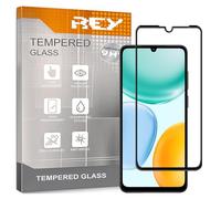 REY Protector de Pantalla Curvo para Honor X5C - X5C Plus, Negro, Cristal Vidrio Templado Premium, 3D / 4D / 5D, Anti Roturas