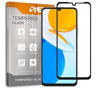 REY Protector de Pantalla Curvo para Honor X7 - Honor X7a, Negro, Cristal Vidrio Templado Premium, 3D / 4D / 5D, Anti Roturas
