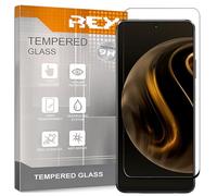 REY Protector de Pantalla Curvo para Huawei Nova 12i 4G, Negro, Cristal Vidrio Templado Premium, 3D / 4D / 5D, Anti Roturas