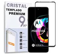 REY Protector de Pantalla Curvo para Motorola Edge 20 Lite, Negro, Cristal Vidrio Templado Premium, 3D / 4D / 5D, Anti Roturas