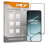 REY Protector de Pantalla Curvo para ONEPLUS ACE 6 - ACE 6T - 15R, Negro, Cristal Vidrio Templado Premium, 3D / 4D / 5D, Anti Roturas