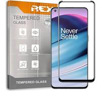 REY Protector de Pantalla Curvo para ONEPLUS Nord CE 2 Lite 5G, Negro, Cristal Vidrio Templado Premium, 3D / 4D / 5D, Anti Roturas