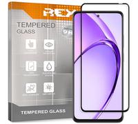 REY Protector de Pantalla Curvo para OPPO A80 5G - A3 Pro 5G, Negro, Cristal Vidrio Templado Premium, 3D / 4D / 5D, Anti Roturas