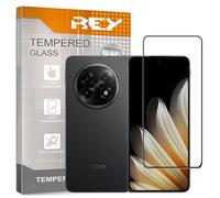 REY Protector de Pantalla Curvo para OPPO Find N5, Negro, Cristal Vidrio Templado Premium, 3D / 4D / 5D, Anti Roturas