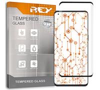 REY Protector de Pantalla Curvo para OPPO Find X5 Pro, Negro, Cristal Vidrio Templado Premium, 3D / 4D / 5D, Anti Roturas