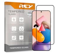 REY Protector de Pantalla Curvo para OPPO Find X9 - RENO14 FS, Negro, Cristal Vidrio Templado Premium, 3D / 4D / 5D, Anti Roturas