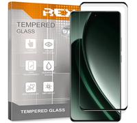 REY Protector de Pantalla Curvo para OPPO REALME GT NEO6 SE 5G - REALME GT 6T 5G - REALME GT 6 5G, Negro, Cristal Vidrio Templado Premium, 3D / 4D / 5D, Anti Roturas