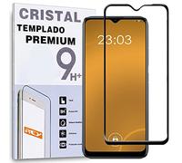 REY Protector de Pantalla Curvo para REALME C11 2021, Negro, Cristal Vidrio Templado Premium, 3D / 4D / 5D, Anti Roturas