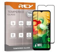 REY Protector de Pantalla Curvo para SPC Discovery SE - Discovery 2 SE - Discovery 2 ME, Negro, Cristal Vidrio Templado Premium, 3D / 4D / 5D, Anti Roturas