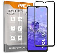 REY Protector de Pantalla Curvo para TCL 40R 5G, Negro, Cristal Vidrio Templado Premium, 3D / 4D / 5D, Anti Roturas