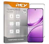 REY Protector de Pantalla Curvo para Vivo V50 - V50e, Negro, Cristal Vidrio Templado Premium, 3D / 4D / 5D, Anti Roturas