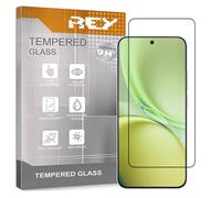 REY Protector de Pantalla Curvo para Vivo X300 FE, Negro, Cristal Vidrio Templado Premium, 3D / 4D / 5D, Anti Roturas