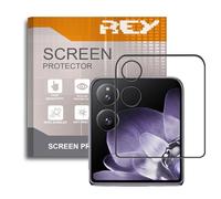 REY Protector de Pantalla Curvo para XIAOMI Mix Flip 2, Negro, Cristal Vidrio Templado Premium, 3D / 4D / 5D, Anti Roturas