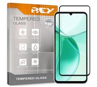 REY Protector de Pantalla Curvo para ZTE Blade A35e, Negro, Cristal Vidrio Templado Premium, 3D / 4D / 5D, Anti Roturas