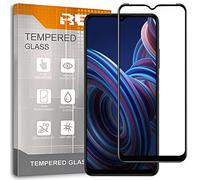 REY Protector de Pantalla Curvo para ZTE Blade A72 5G, Negro, Cristal Vidrio Templado Premium, 3D / 4D / 5D, Anti Roturas