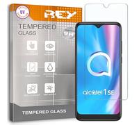 REY Protector de Pantalla para ALCATEL 1S 2020 - ALCATEL 3L 2020, Cristal con Doble Protección UV, Vidrio Templado Premium 9H+