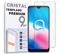 REY Protector de Pantalla para ALCATEL 1S 2020 - ALCATEL 3L 2020, Cristal Vidrio Templado Premium