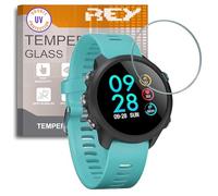 REY Protector de Pantalla para Garmin Forerunner 220 225 235 620 - Garmin Forerunner 965 - Fenix 8 51mm - Enduro 3, Cristal con Doble Protección UV, Vidrio Templado Premium 9H+