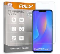 REY Protector de Pantalla para Huawei P Smart Plus - Huawei Nova 3i, Cristal con Doble Protección UV, Vidrio Templado Premium 9H+