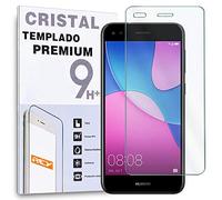 REY Protector de Pantalla para Huawei P9 Lite Mini/Huawei Y6 Pro 2017, Cristal Vidrio Templado Premium