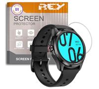 REY Protector de Pantalla para MOBVOI TICWATCH Pro 5, Cristal con Doble Protección UV, Vidrio Templado Premium 9H+