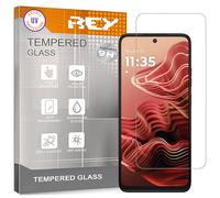 REY Protector de Pantalla para Motorola Moto G15 - G15 Power - G05, Cristal con Doble Protección UV, Vidrio Templado Premium 9H+