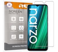 REY Protector de Pantalla para OPPO REALME C35 - OPPO REALME NARZO 50i Prime - OPPO REALME NARZO 50A Prime -OPPO REALME NARZO 50 5G, Cristal con Doble Protección UV, Vidrio Templado Premium 9H+