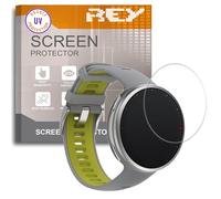 REY Protector de Pantalla para Polar Vantage V2 - Polar Unite, Cristal con Doble Protección UV, Vidrio Templado Premium 9H+