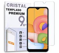 REY Protector de Pantalla para Samsung Galaxy A02s - Galaxy A02 - Galaxy A03s, Cristal Vidrio Templado Premium