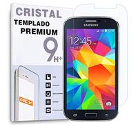 REY Protector de Pantalla para Samsung Galaxy Grand Neo Plus, Cristal Vidrio Templado Premium