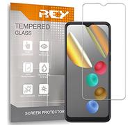 REY Protector de Pantalla para TCL 30+ - TCL 30 4G/5G, Cristal Vidrio Templado Premium