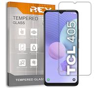 REY Protector de Pantalla para TCL 405 - TCL 406 - TCL 408, Cristal Vidrio Templado Premium