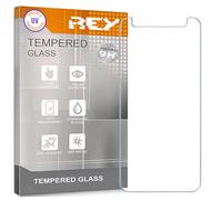 REY Protector de Pantalla para Universal 4.7", Medida 13,2 x 6,4cm, Cristal con Doble Protección UV, Vidrio Templado Premium 9H+ ¡¡¡ Medir Antes de Comprar !!!