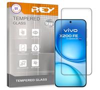 REY Protector de Pantalla para VIVO X200 FE - S30 PRO MINI 5G - X300 FE, Cristal con Doble Protección UV, Vidrio Templado Premium 9H+