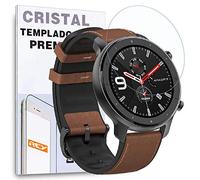 REY Protector de Pantalla para XIAOMI AMAZFIT GTR 42mm, Cristal Vidrio Templado Premium