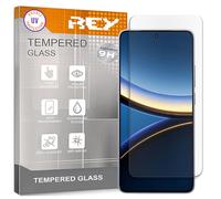 REY Protector de Pantalla para XIAOMI Poco F7 Pro - F7 Ultra, Cristal con Doble Protección UV, Vidrio Templado Premium 9H+