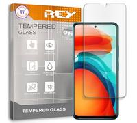 REY Protector de Pantalla para XIAOMI Poco M5, Cristal con Doble Protección UV, Vidrio Templado Premium 9H+