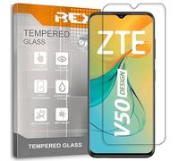 REY Protector de Pantalla para ZTE Blade V50 Design 5G, Cristal Vidrio Templado Premium