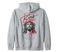 Rey sobre Todo Jesucristo Filipenses 2:9-11 Versículo de la Biblia Sudadera con Capucha