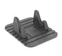 REY Soporte Móvil para Salpicadero del Coche, Dock de Goma Antideslizante Universal, Alfombrilla, Atril, Negro