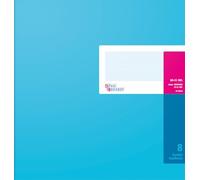 Rey y columnas Ebhardt 8611081 libro, columnas de tipografía de cartón barnizado, 8 columnas, la luz azul/magenta