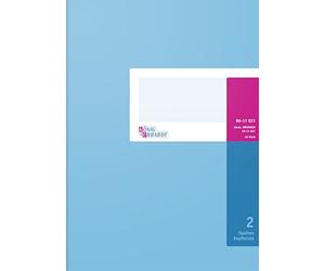 Rey y Ebhardt 8611021 libro de negocios Efalin Sobre, 2 columnas, 210 x 255 mm, 40 hojas, de color azul claro