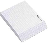 Rey y Ebhardt almohadilla 8645608 nota, bloque de efectos, 90 g/m², 98 x 20 x 113 mm, tela escocesa, cerca de 170 hojas, blanco