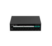 REYEE RG-ES110FG-P Reyee Switch PoE Desktop - Metallgehäuse - 8 RJ45-Ports 10/100 Mbit/s - 8 PoE+-Ports 802.3af/at + 2 Uplink-Po